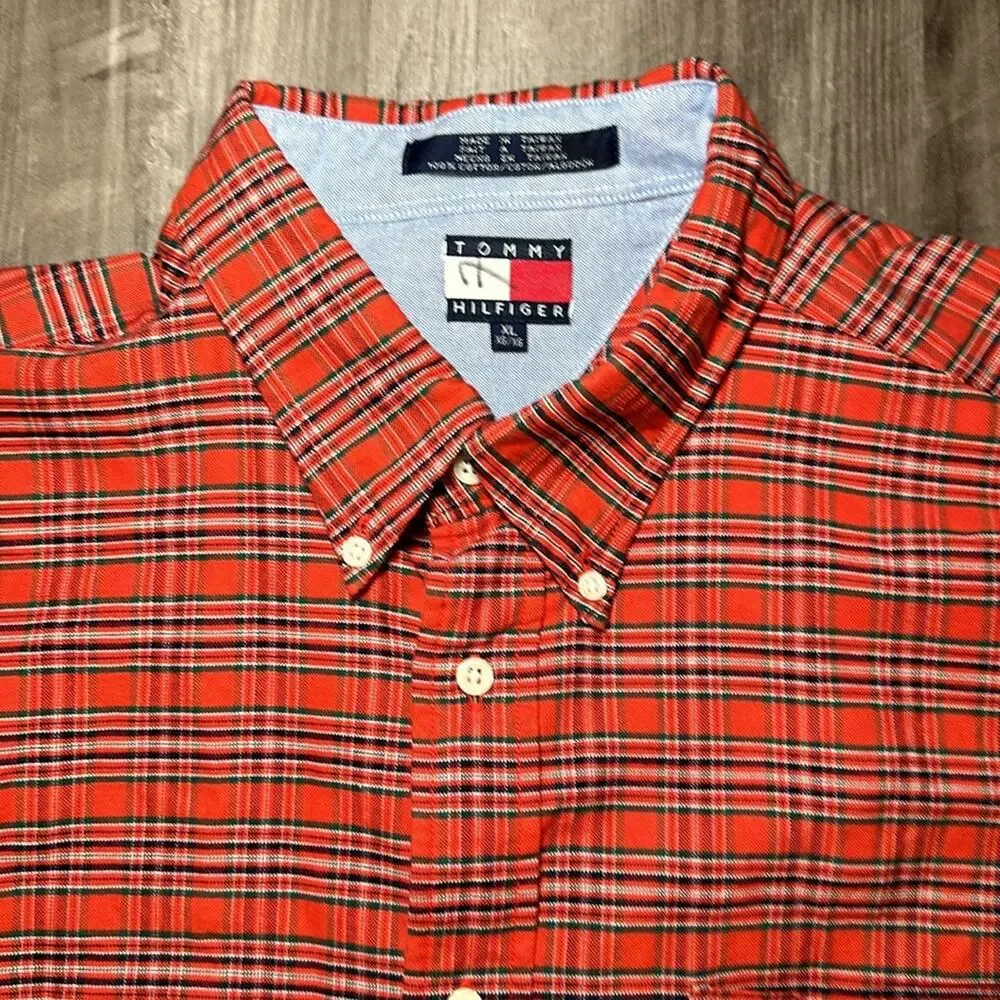 Tommy Hilfiger Vintage Long Sleeve Button Down - XL